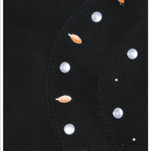 LAST CHANCE ✨ NWT Sandro🖤$600 GENUINE LEATHER Skirt - Picture 3 of 6